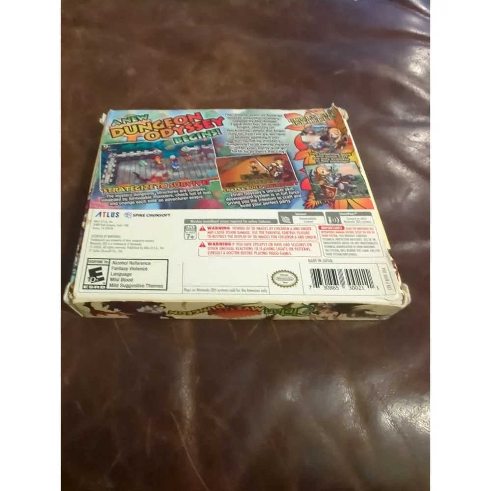 Etrian Mystery Dungeon Special Edition Nintendo 3DS 2015 CIB Outer Box Music CD